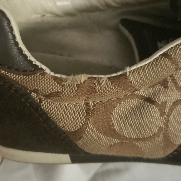 Coach tan and brown sneakers 6.5 - Picture 4 of 7